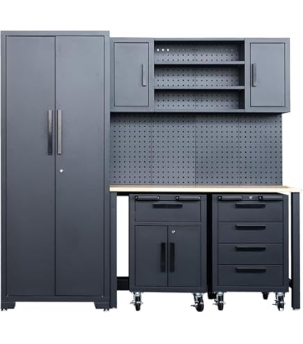 Amazon.co.jp: OPTYMIRA 金属製工具収納キャビネット キャスター付き