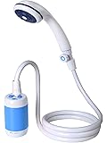 ポータブルシャワー 、アウトドアシャワー、 電動シャワー，水流量段階調節可能，4800mAh充電電池を内蔵，室内/室外でのシャワー、洗車、ペット浴、木や花卉への水遣り、旅行とキャンプに適用する