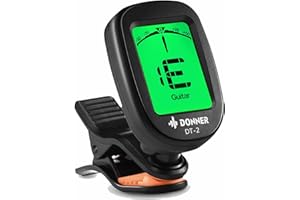 Donner Guitar Tuner Clip on-Accurate Chromatic,Acoustic Guitar Bass Violin Ukulele Tuner DT-2