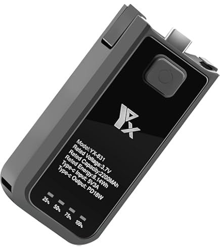 Amazon | NBZZ Osmo Pocket 3 バッテリーハンドルグリップ、DJI Osmo