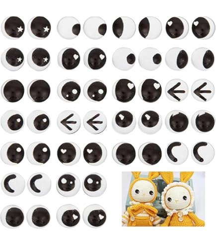 Amazon.co.jp: ドナリー ぬいぐるみ 目 パーツ 60個セット 6種類