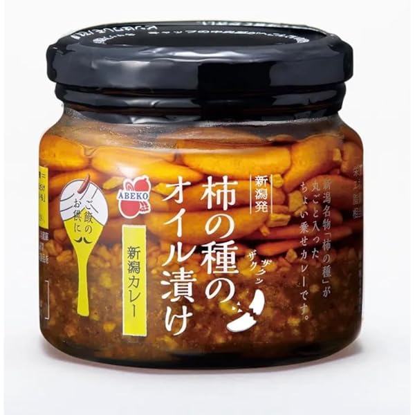 阿部幸製菓 柿の種のオイル漬け 激辛 にんにくラー油 160g 柿の種のオイル漬け激辛にんにくラー油 食べるラー油 - ご飯の