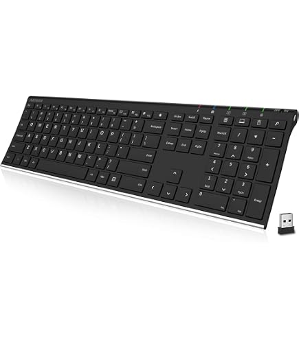 NiZ Keyboard, S104-3M, Full Size, 104 Keys, Bluetooth 5.2 Wireless