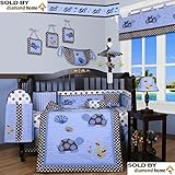13 Piece Sea Turtles Baby Bedding Crib Sets Neutral Unisex, Under the Sea Ocean Life Themed Nursery 