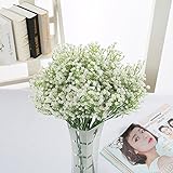 KINGZUO　 かすみ草　10本セット　ウェディングブーケ　造花 花束 結婚式 二次会 撮影 にも ブライダル フラワー　花嫁ブーケ　誕生日 プレゼント　結婚記念日 披露宴　プロポーズ　ギフト　お祝