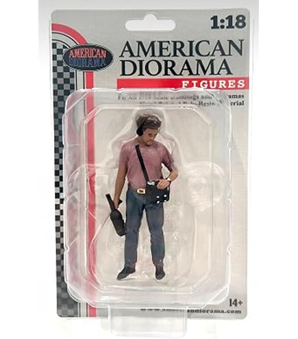 Amazon.co.jp: アメリカン ジオラマ 1/18 オンエア カメラマン 男性