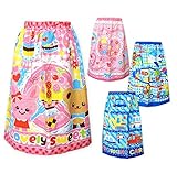 (タイプB/60X120cm)子供 ラップタオル 男の子 女の子 綿100％ 総柄プリント ネームタグ付 スイーツ ハート アニマル 働く車 男児 女児 キッズ