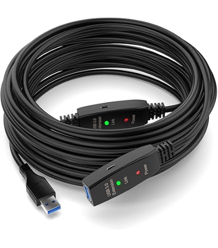 Amazon.co.jp: サンワダイレクト USB延長ケーブル 30m USB2.0 ブラック 