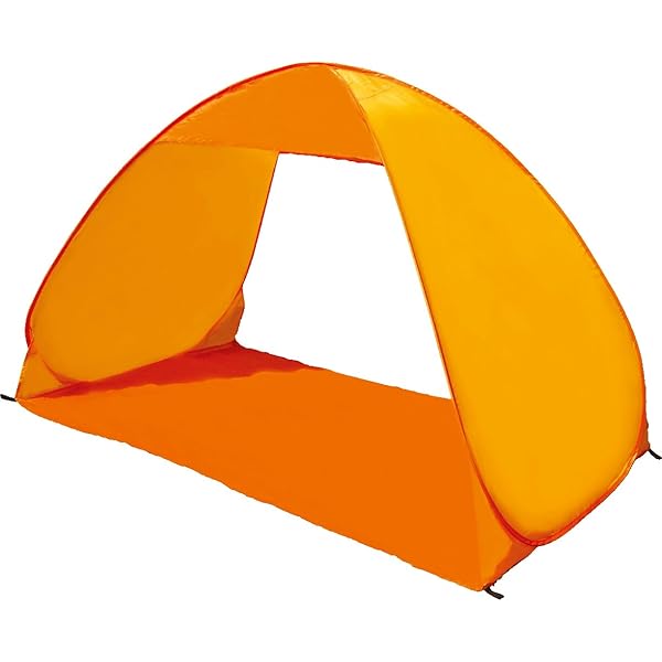 Amazon Co Jp ワンタッチサンシェードテント Hac8 軽量 コンパクト 収納持ち運びが便利 オレンジ スポーツ アウトドア