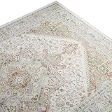 グラムスタイル ペルシャ風 ラグ カーペット 2畳 190x190cm 洗える 滑り止め付 床暖房対応 ニカイアアイボリー