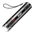 Blukar LED Torch Rechargeable, Super Bright Adjustable Focus Flashlight, 4 Lighting Modes, Long Battery Life, Waterproof Pock