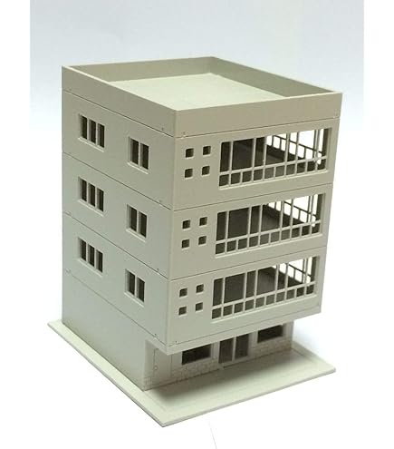 Amazon | 【ふきの芽】Nゲージ用ストラクチャー（ビル19） | 鉄道模型 通販