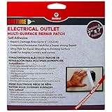 Red Devil 1227 Onetimeマルチサーフェス修復パッチ – 2 7インチx 7インチのパッチのパック