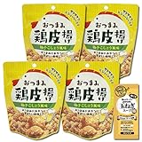 おつまみ鶏皮 柚子こしょう風味 45g×4袋まとめ買いセット コラーゲン玉ねぎスープ1食付き