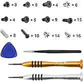 eXtremeRate Cross Screwdriver Set Opening Tools Repair Kits for Nintendo Switch OLED Console and JoyCon with Spare Screws Twe