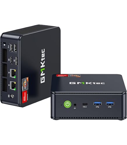 MINIS FORUM EM680 Mini PC, AMD Ryzen 7 6800U 8 Cores 16 Wires CPU