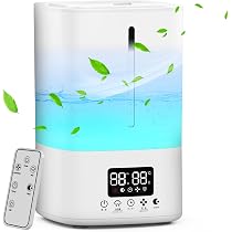 Amazon.co.jp: 加湿器 大容量 5L 加湿器 卓上超音波式 【最新強化型 45