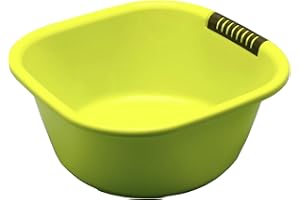 蝶プラ工業 乾く洗い桶 042059 直径30.6×H13.3cm グリーン 日本製