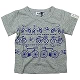 《春夏対応》 SUCRE(シュクル) 天竺サイクルPt半袖Tシャツ 90cm/杢グレー NO.F-473195