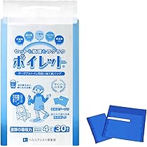 未使用 開封済み ポータブルトイレ(背もたれ付)　防水シーツ・使い捨て紙パック付 ポータブルトイレ用使い捨て紙バッグ｜ポイレット®｜ラクラク介護の