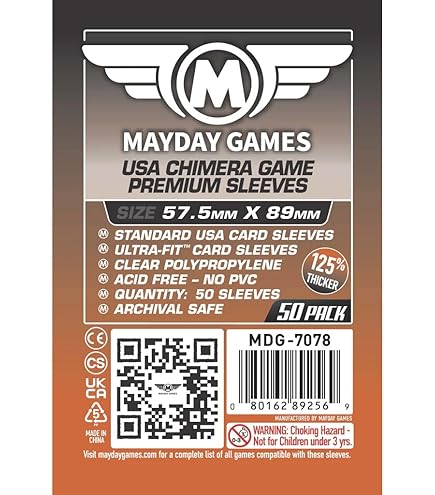 Ryker | Compatible with Monopoly Deal Card Game, Protector Sleeve Kit | PVC  and Acid Free | Clear Protectors Top loaders for Card Games | Standard  American Size