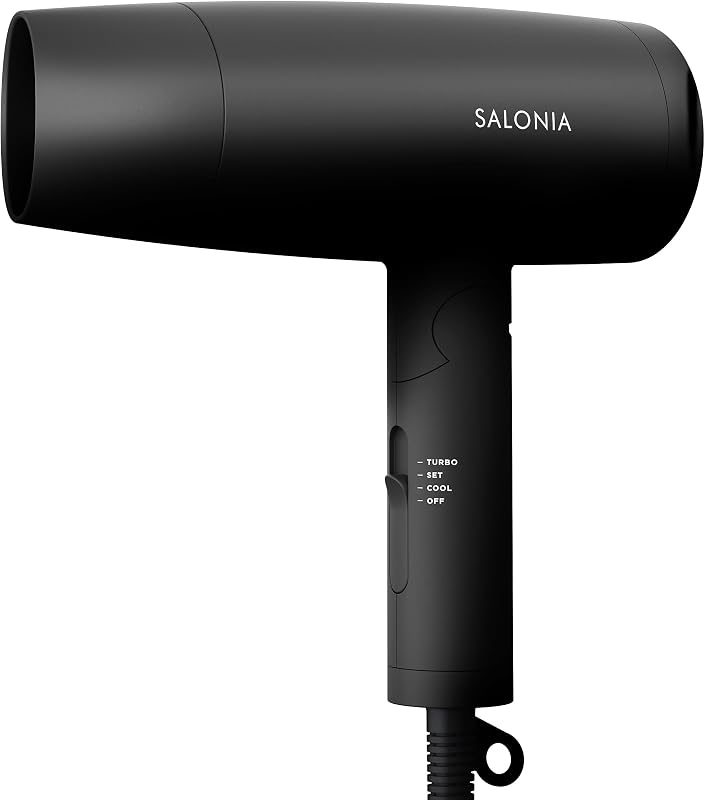 SALONIA サロニア スピーディーイオン ドライヤー 大風量 速乾 軽量 マイナスイオン ヘアドライヤー SL-013AB ブラック【Amazon.co.jp限定】