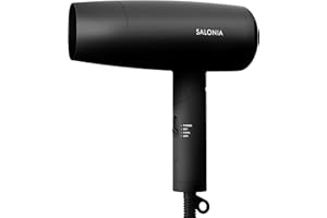 SALONIA サロニア スピーディーイオン ドライヤー 大風量 速乾 軽量 マイナスイオン ヘアドライヤー SL-013AB ブラック【Amazon.co.jp限定】