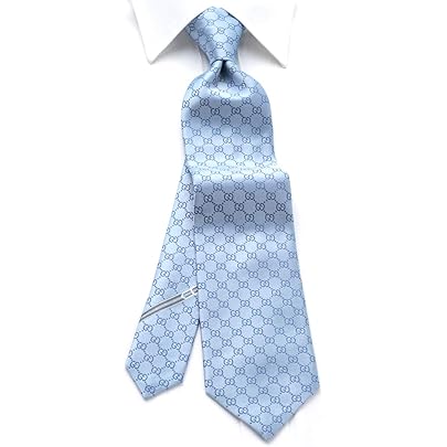 Amazon | [グッチ] ネクタイ グレー GG柄 GUJ-824 [並行輸入品