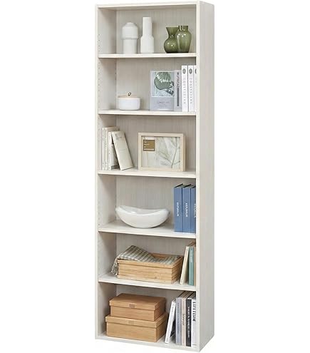 Amazon｜白井産業 オープン ラック シェルフ 本棚 ホワイト 白木目 幅