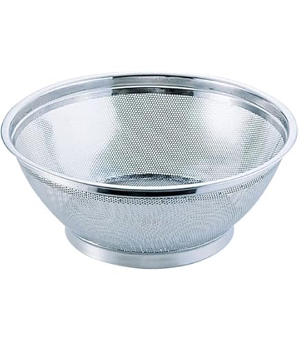 UK 18-8 パンチング スープ取りザル 丸型 42cm用　高さ42センチ Amazon.co.jp: UK 18-8 パンチング スープ取りザル 丸型 42cm用