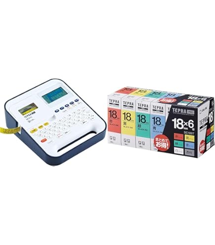 Amazon | 【セット買い】キングジム ラベルライタ- テプラPRO ネイビー