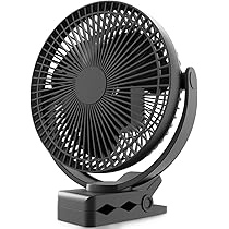 TDONE 卓上扇風機 充電式クリップ扇風機 直径約 20cm 羽根 17c Amazon | TDONE 卓上扇風機 充電式クリップ扇風機 直径約 20cm