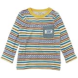 【秋冬物】 CHILD CHAMP(チャイルド チャンプ) 接結天竺幾何ボーダー長袖Tシャツ 90cm/MS NO.C-86153110