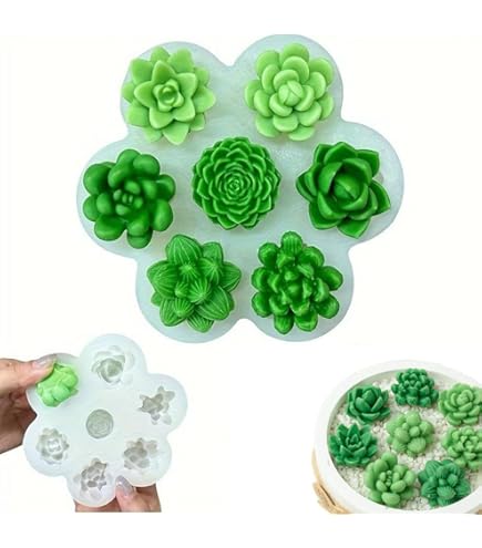 Amazon.co.jp: 多肉植物シリコンモールド、 多肉植物モールド