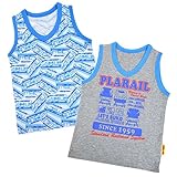 PLARAIL（プラレール） ランニング ノースリーブ カットスリーブシャツ 2枚組 肌着 下着 inn35 100cm