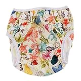 Kesoto 赤ちゃん　水着　パンツ　スイミングパンツ　オムツパンツ　水遊びパンツ　調整可能　再利用可能 - 花