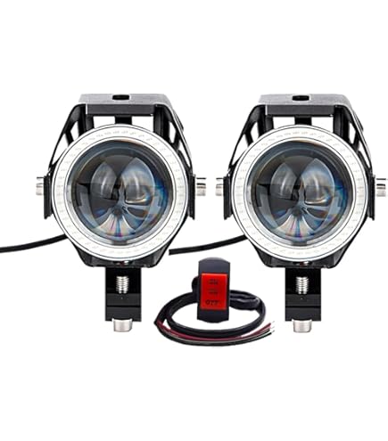 イカリング付きプロジェクターフォグ 一体型LED 青イカリング付きプロジェクターフォグランプ 3000lm(左右で