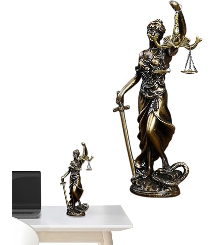 Amazon.co.jp: Lady Justice Roman Goddess正義の女神テミス像大理石