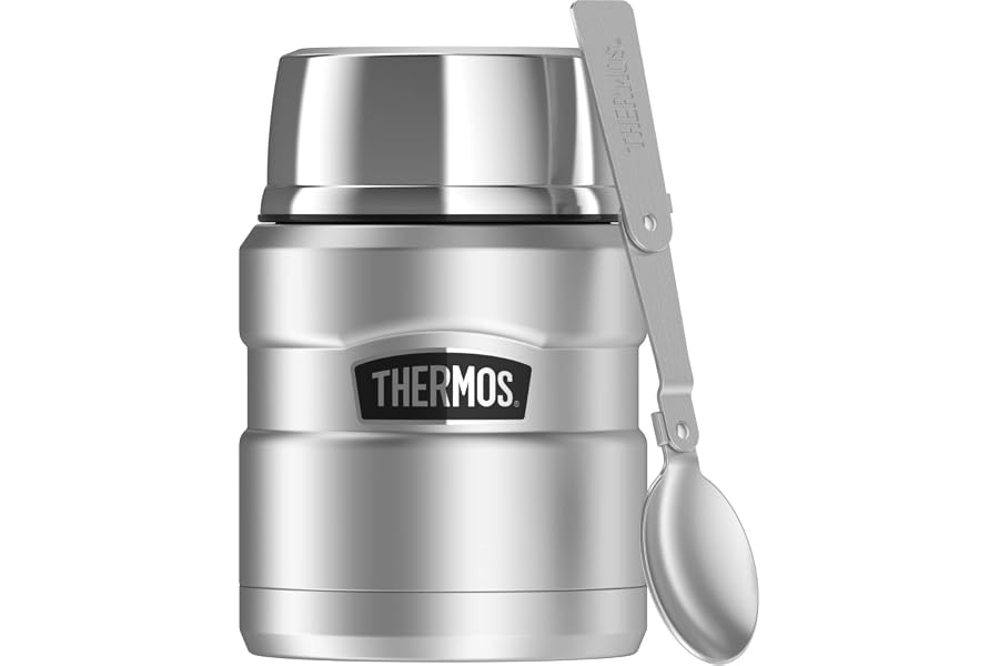 Thermos Stainless King Vacuum Insulated Food Jar, 470ml, Stainless Steel, SK3000ST4AUS