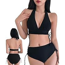 MEIPUL   ビキニ　 Sサイズ　ブラック ブラッククラシックブラック/1.5mmNBRフロントボタン三角ビキニ