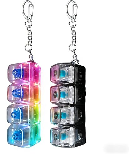 Amazon.co.jp: キーボード キーホルダー 4キー カチカチキーボード