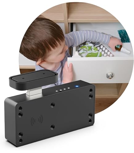 Aazon.co: CODACE Electronic Cabinet Lock, Sart NFC RFID Locks, Hidden DIY Cabinet Lock With - View #9