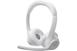ロジクール ワイヤレスヘッドセット ZONE 300 Zone300OW Bluetooth 軽量 122g マルチポイント接続対応 2台同時接続 デュアルビームフォーミングマイク搭載 ノイズキャンセリング マイク付き USB TYPE-C 充電式