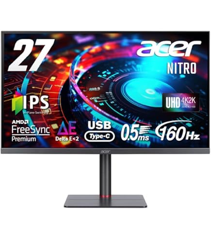 ディスプレイ・モニター本体 acer Nitro XV275K P3 biipruzx 4K 160Hz Amazon.co.jp: Acer Nitro XV273 Xbmiiprzx 27インチ フルHD