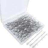 100 Pcs Corsage Pins Teardrop Pearl Pins Sewing Wedding Bouguet Pins for DIY Jewelry Making Sewing Wedding Flower Decorations