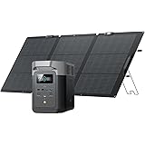 EcoFlow ポータブル電源 DELTA 2 １枚160Wソーラーパネル セット リン酸鉄 大容量1024Wh 単結晶 高変換効率 折りたたみ式 IP68 防水防塵 家庭用 蓄電池 発電機 ポータブル バッテリー AC出力1500W 1000W 急