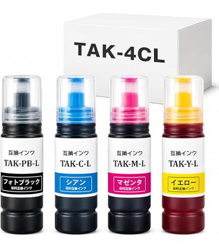 Amazon.co.jp: TAK プリンターインク エプソン TAK カラー3色セット