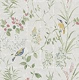 Beacon House 2669-21703 Imperial Garden Chinoiserie Wallpaper, Grey [並行輸入品]