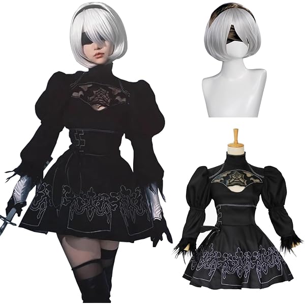 Amazon.co.jp: [ヤンババです] ニーアオートマタ 10h コスプレ衣装