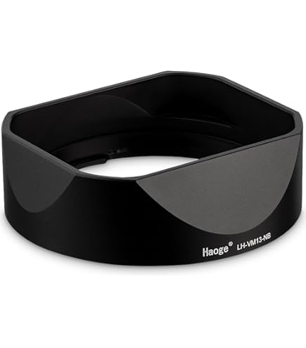 Amazon | メタルスクエアレンズフード（キャップ付き）、Voigtlander